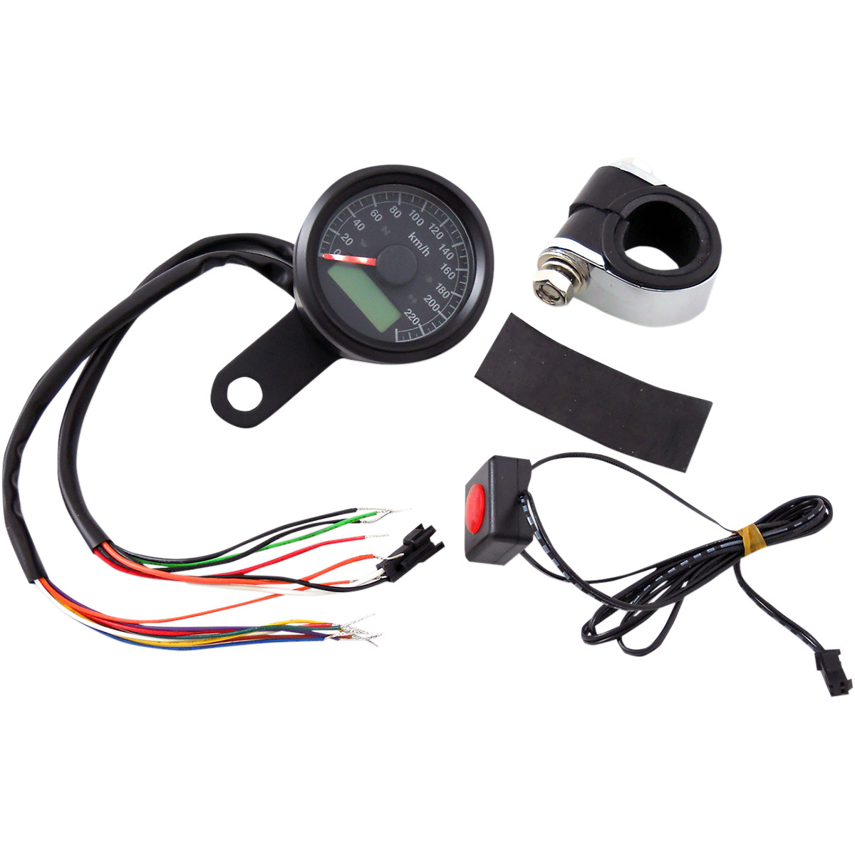 ELECTRONIC SPEEDOMETERS WITH INDICATOR LIGHTS 17/8" MINI PROGRAMMABLE